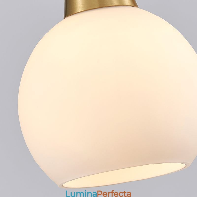 Lampă suspendată modernă, simplă, din cupru