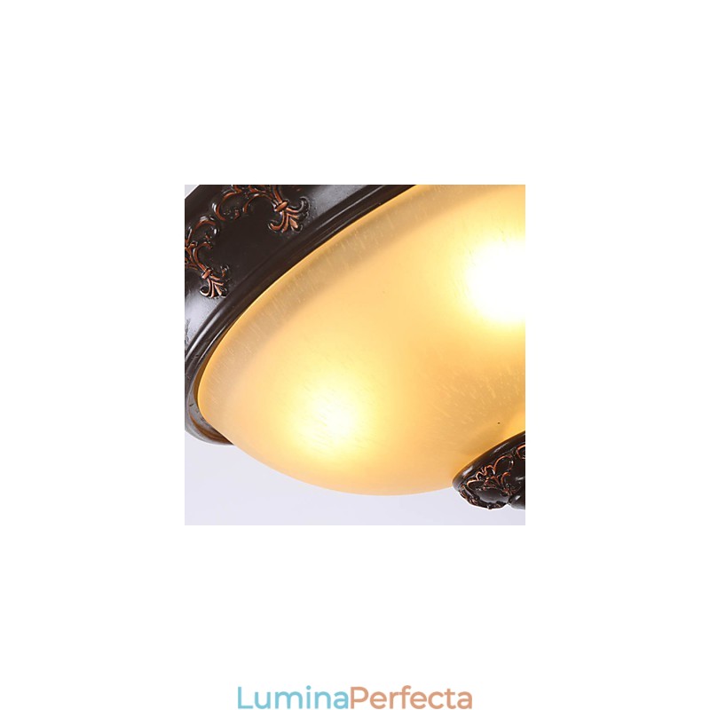 33* Lampă cu dom absorbit în stil rural clasic în stil european