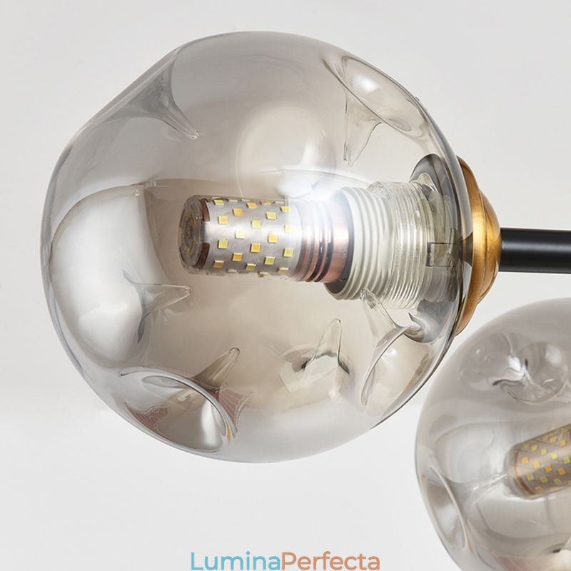 Plafoniera modernă din sticlă cu 6 lumini Magic Bean