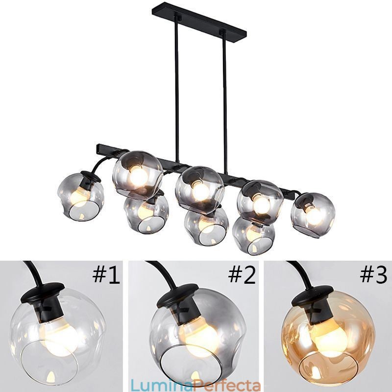 Lumină suspendată Magic Bean Glob de sticlă