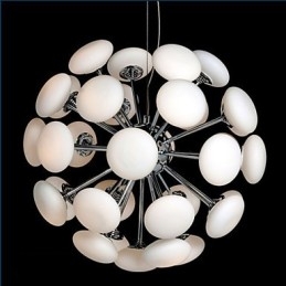 Lampă ModernYestaurant Lampă Circulară Simple Artă din Sticlă Pendant Stil European