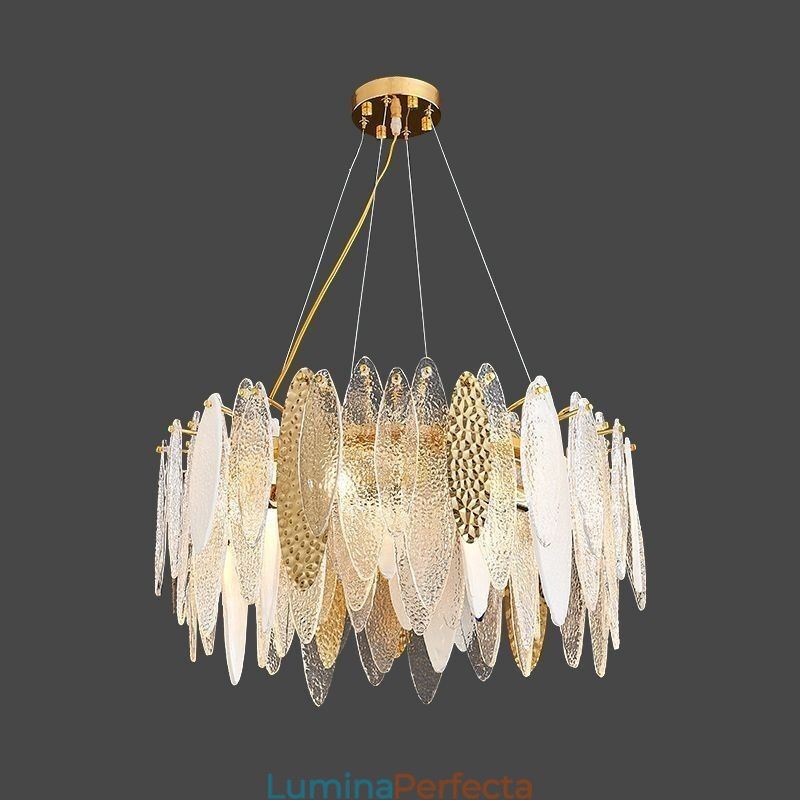 Lampă suspendată din sticlă elegantă contemporană