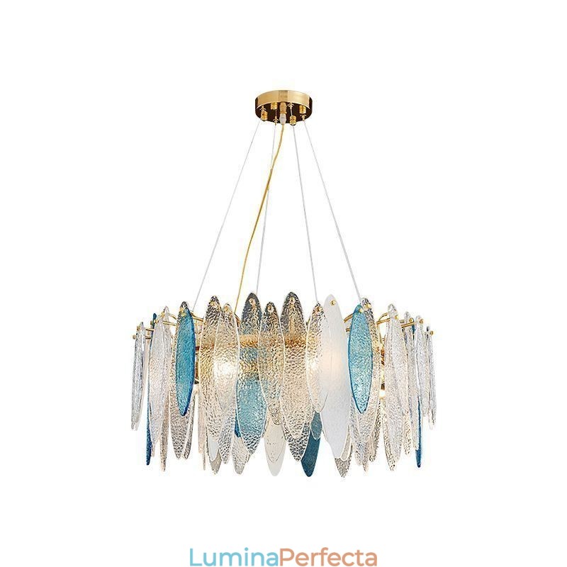 Lampă suspendată din sticlă elegantă contemporană