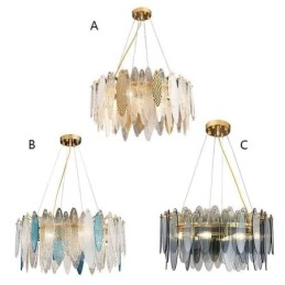 Lampă suspendată din sticlă elegantă contemporană