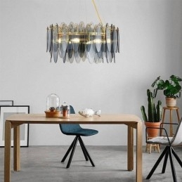 Lampă suspendată din sticlă elegantă contemporană