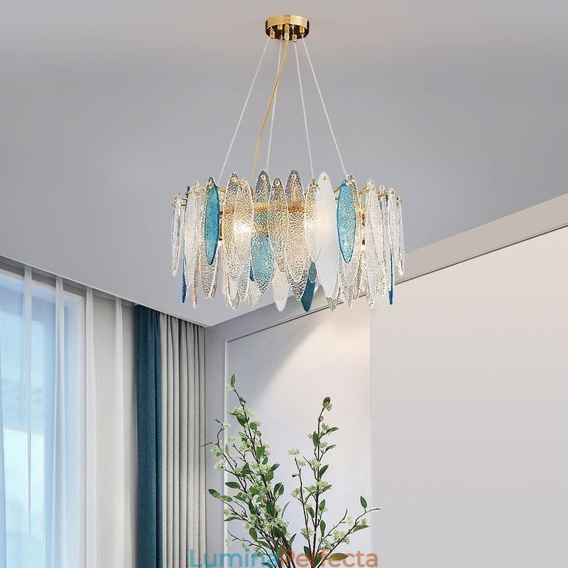 Lampă suspendată din sticlă elegantă contemporană