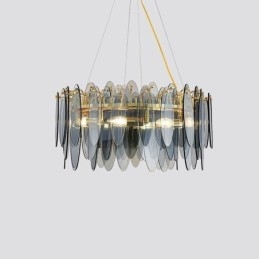 Lampă suspendată din sticlă elegantă contemporană