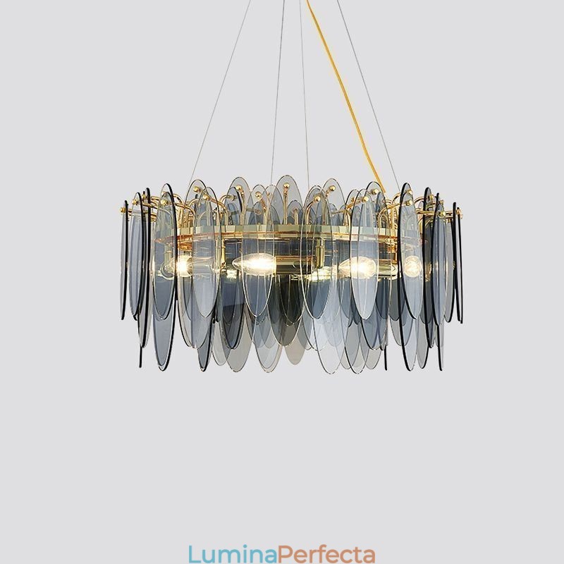 Lampă suspendată din sticlă elegantă contemporană