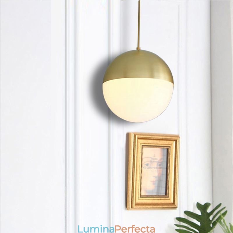Lampă suspendată modernă cu bile de sticlă, insula Idei