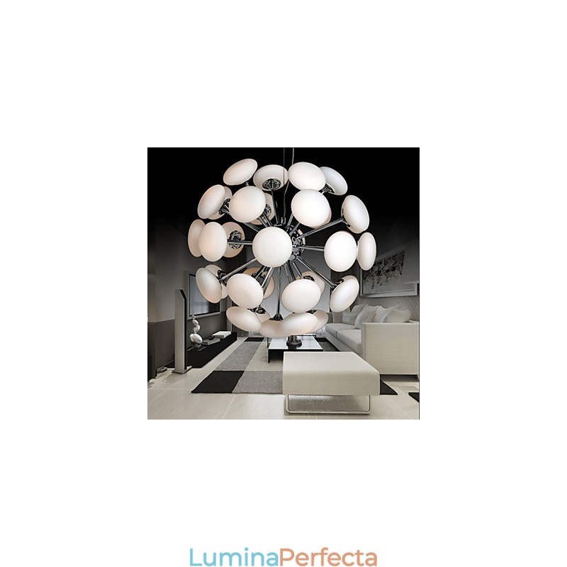 Lampă ModernYestaurant Lampă Circulară Simple Artă din Sticlă Pendant Stil European