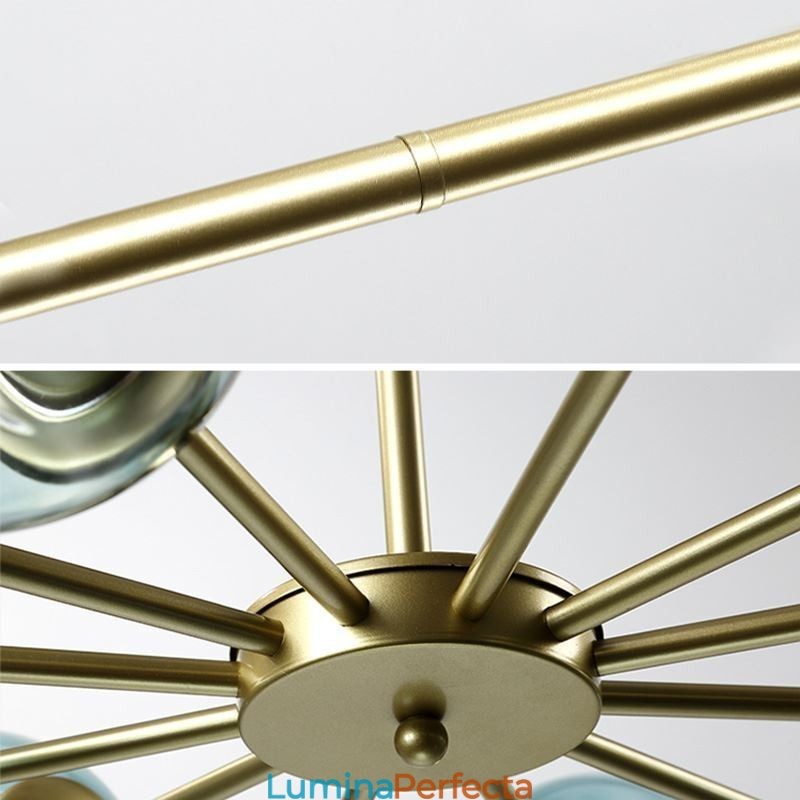 Lampă cu pandantiv din sticlă nordică Lampă magică în formă de fasole Iluminare candelabru