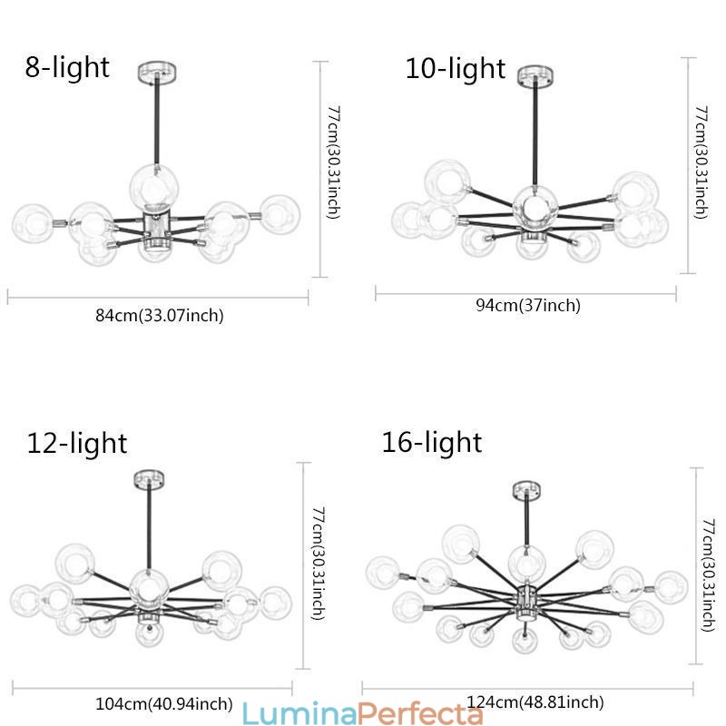 Lampă nordică din sticlă, alb, lapte, rotund, candelabru