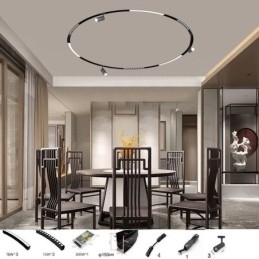 Lumină circulară magnetică pe calea reflector încastrat Lumină decorativă 150 cm