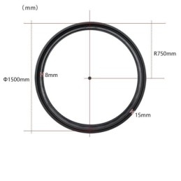 Lumină circulară magnetică pe calea reflector încastrat Lumină decorativă 150 cm