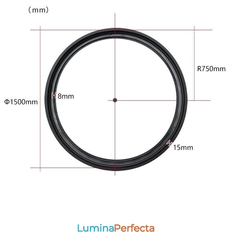 Lumină circulară magnetică pe calea reflector încastrat Lumină decorativă 150 cm