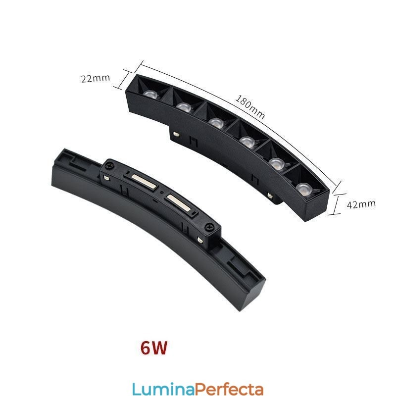 Sistem de iluminat pe șină circulară Corp de iluminat pe șină magnetică încasabilă 120cm