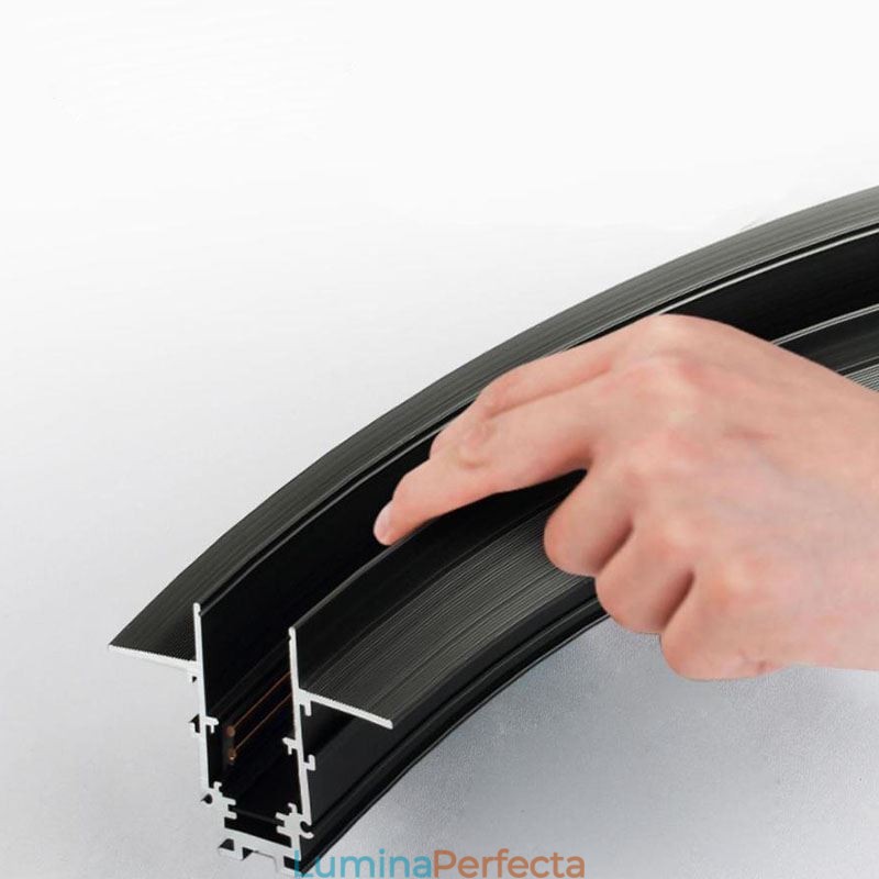Lumină pe șină Corp de iluminat circular încastrat magnetic 120cm