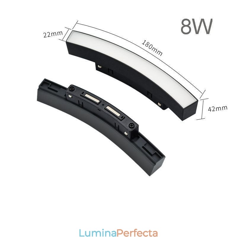 Lumină pe șină Corp de iluminat circular încastrat magnetic 120cm