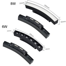 Lumină circulară magnetică pe calea reflector încastrat Lumină decorativă 80 cm