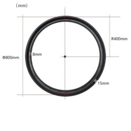 Lumină circulară magnetică pe calea reflector încastrat Lumină decorativă 80 cm