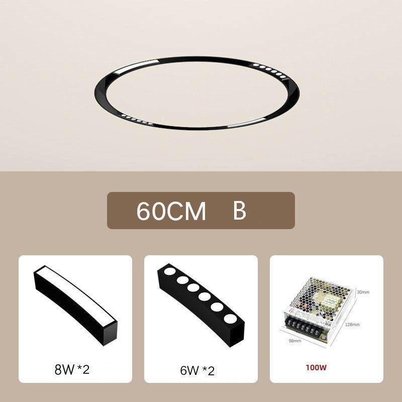 Lumină Circulară Lumină Încastră Magnetică Lumină Decorativă 60cm