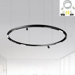 Sine de iluminat încastrate Benzi rotunde magnetice din aluminiu