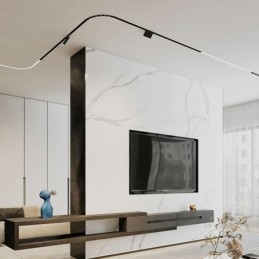 Sine de iluminat încastrate Benzi rotunde magnetice din aluminiu