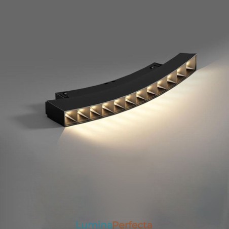 Lumină pentru grilă de sină Lumină pentru grilă magnetică încasabilă Lumină pentru grilă de sină Lumină pentru grilă magnetică încasabilă