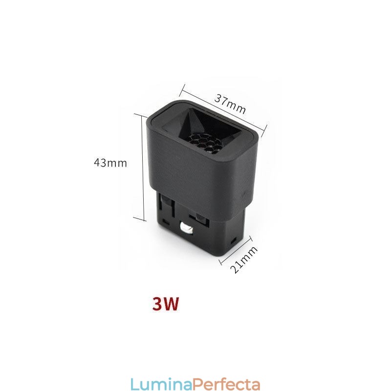 Lumină pentru grilă de sină Lumină pentru grilă magnetică încasabilă