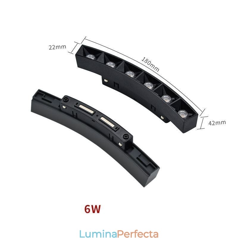 Lumină pentru grilă de sină Lumină pentru grilă magnetică încasabilă