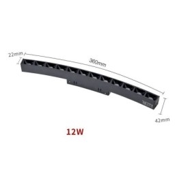 Lumină pentru grilă de sină Lumină pentru grilă magnetică încasabilă