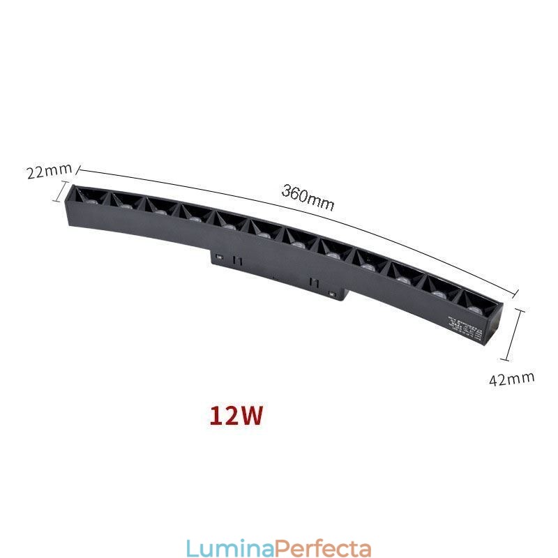 Lumină pentru grilă de sină Lumină pentru grilă magnetică încasabilă