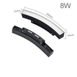 Proiector magnetic încastrat cu lumină liniară pe cale