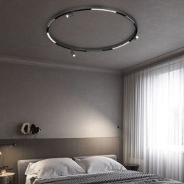 Proiector magnetic încastrat cu lumină liniară pe cale