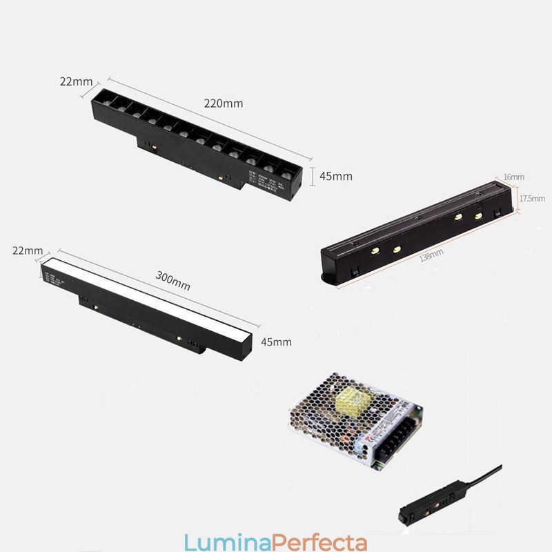 Lumină pe cale magnetică Spot încastrat Lumină decorativă 3M 36V