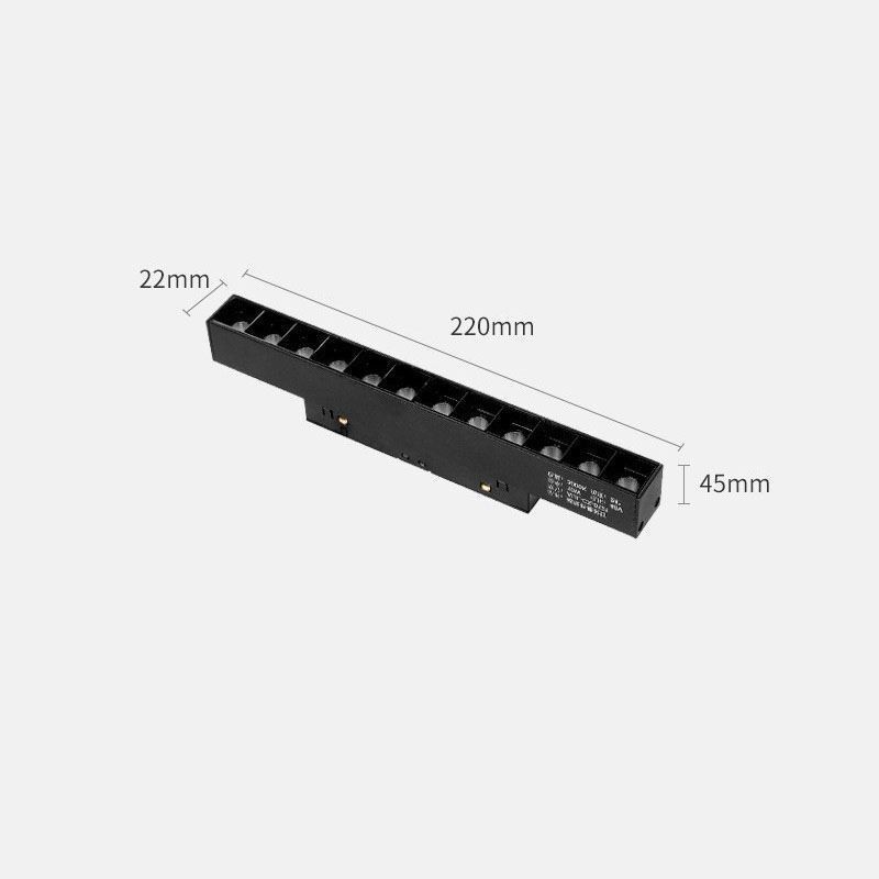 Spot încastrat Lumină magnetică pe sină Lumină decorativă 3M*2