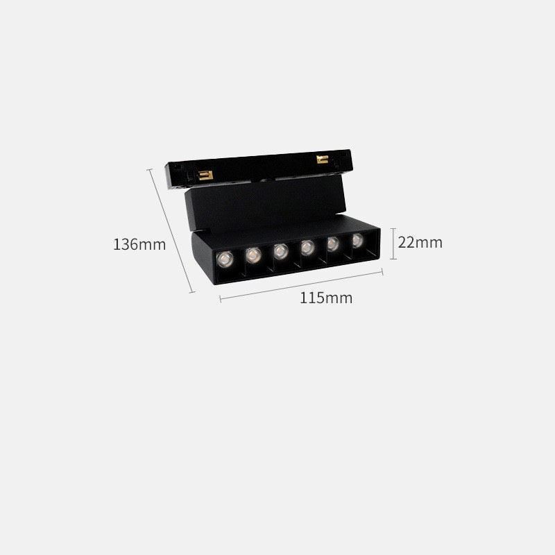 Spot încastrat Lumină magnetică pe sină Lumină decorativă 3M*2