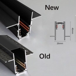 Spot încastrat Lumină magnetică pe sină Lumină decorativă 3M*2