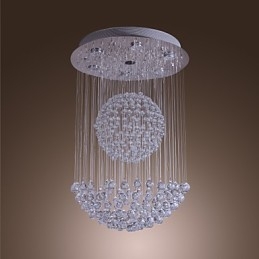 Candelabru din cristal cromat modern contemporan
