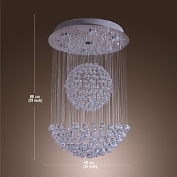 Candelabru din cristal cromat modern contemporan