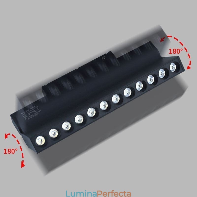 Spot cu grilă de șenile încastrate Spot cu bandă de șenile Spot cu grilă pliabilă magnetică 36V