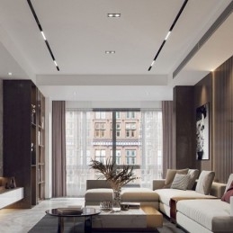 Sine de iluminat pe șine încastrate Profil de suprafață de șină magnetică din aluminiu Banda de lumină ultra subțire de șină 100 cm