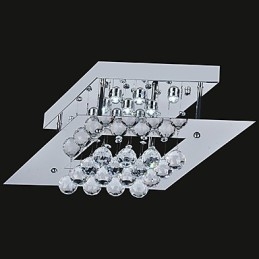 Montaj încastrat din metal galvanizat din cristal modern și contemporan