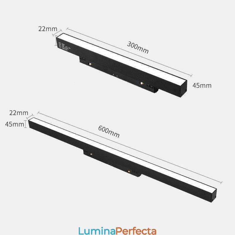 Proiector magnetic încastrat cu lumină liniară pe cale 36V