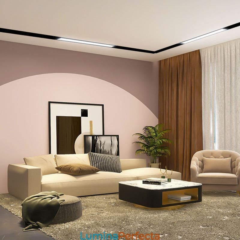 Proiector magnetic încastrat cu lumină liniară pe cale 36V