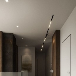 Proiector magnetic încastrat cu lumină liniară pe cale 36V