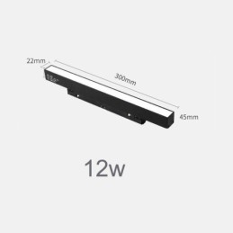 Proiector magnetic încastrat cu lumină liniară pe cale 36V