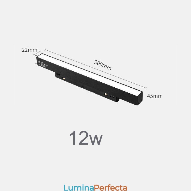Proiector magnetic încastrat cu lumină liniară pe cale 36V