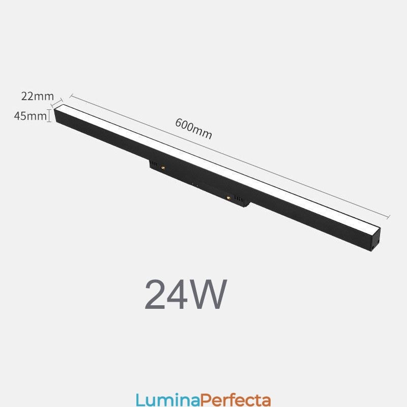 Proiector magnetic încastrat cu lumină liniară pe cale 36V