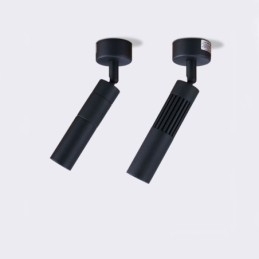 Reflector rotativ COB Spot negru de tavan (o singură lumină)
